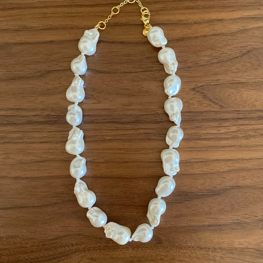 J. Crew Baroque Pearl Necklace